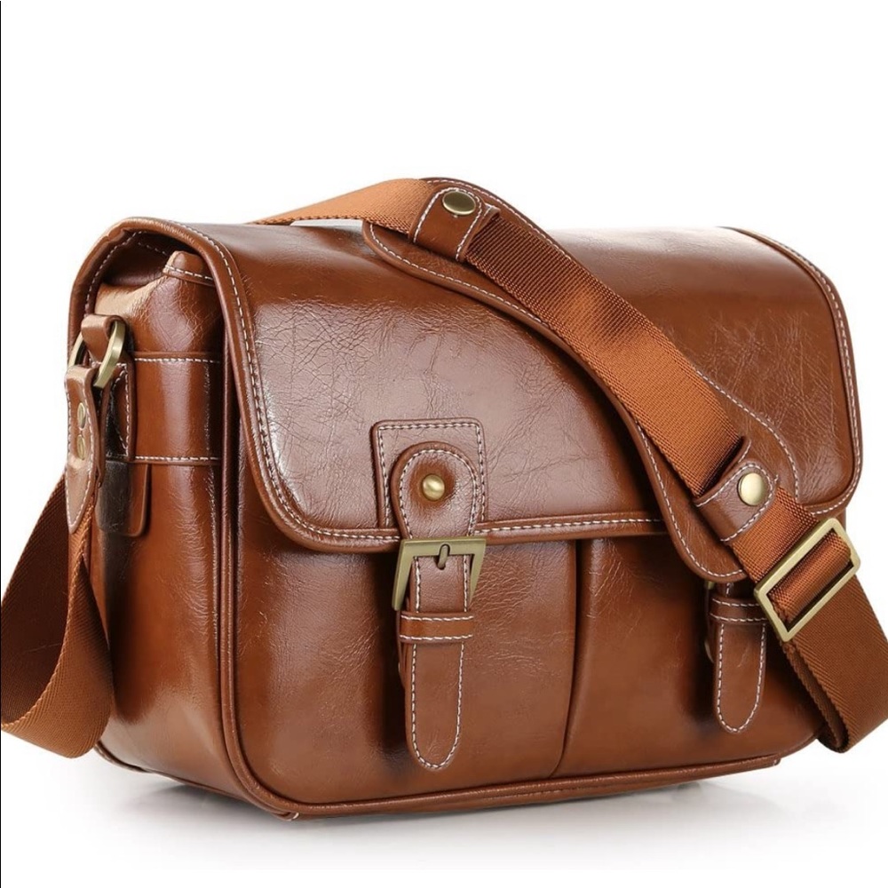 Koolertron Waterproof Vintage PULeather Camera Bag